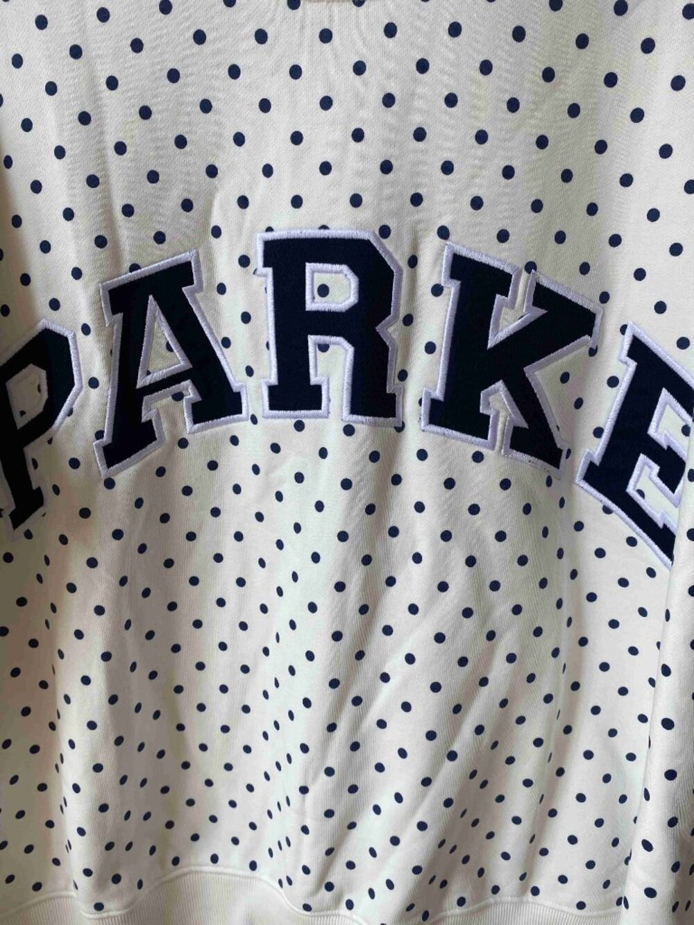 PARKE Embroidered Mock Neck Long Sleeve Casual Pullover Sweatshirt - Picture 2 of 6